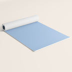 Baby Blue Solid Color Yoga Mat Gallery Image 2