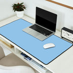 Baby Blue Solid Color Desk Mat Gallery Image 2