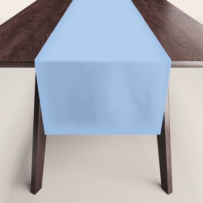 Baby Blue Solid Color Table Runner Gallery Image 1