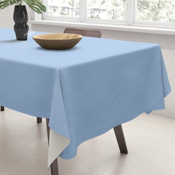 Baby Blue Solid Color Tablecloth Gallery Image 3