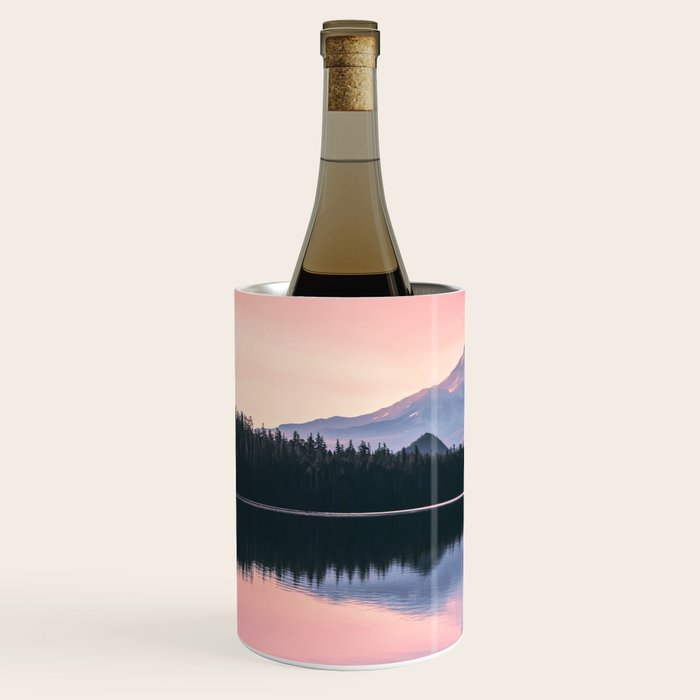 Mount Hood Pastel Sunset - Cascade Mountain Adventure Wine Chiller Gallery Image 2
