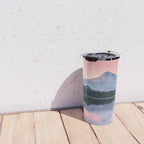 Mount Hood Pastel Sunset - Cascade Mountain Adventure Travel Mug Gallery Image 4