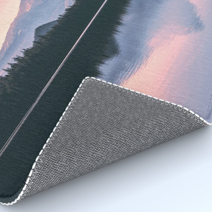 Mount Hood Pastel Sunset - Cascade Mountain Adventure Rug Gallery Image 4