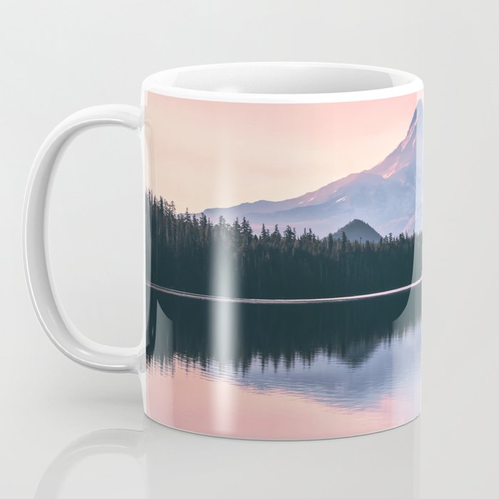 Mount Hood Pastel Sunset - Cascade Mountain Adventure Coffee Mug Gallery Image 3