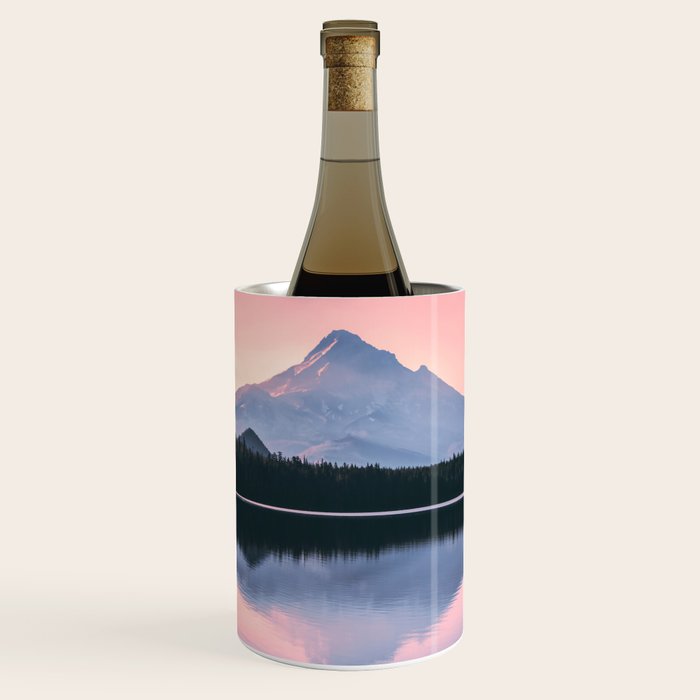 Mount Hood Pastel Sunset - Cascade Mountain Adventure Wine Chiller Gallery Image 1