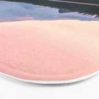 Mount Hood Pastel Sunset - Cascade Mountain Adventure Bath Mat Gallery Image 3