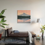 Mount Hood Pastel Sunset - Cascade Mountain Adventure Wood Wall Art Gallery Image 2