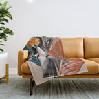 Tropical Girl 5 Throw Blanket Gallery Image 1