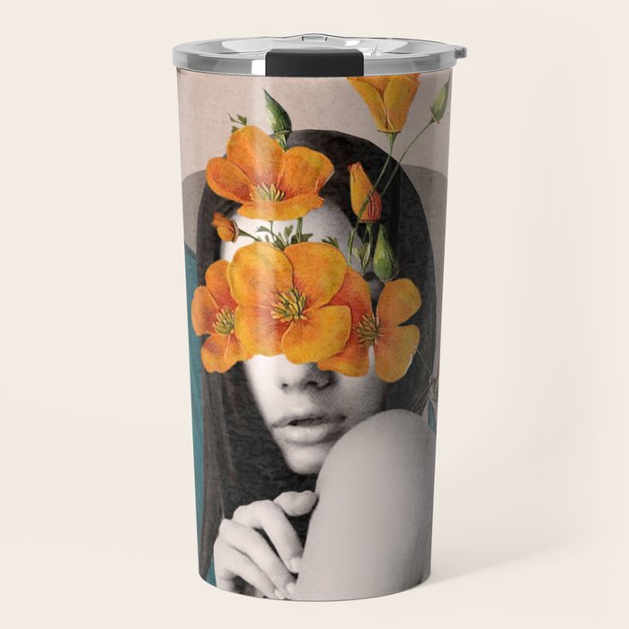 Tropical Girl 5 Travel Mug Gallery Image 1