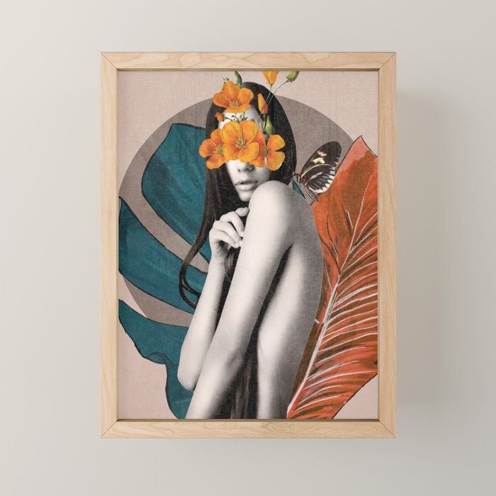 Tropical Girl 5 Mini Art Print Gallery Image 1