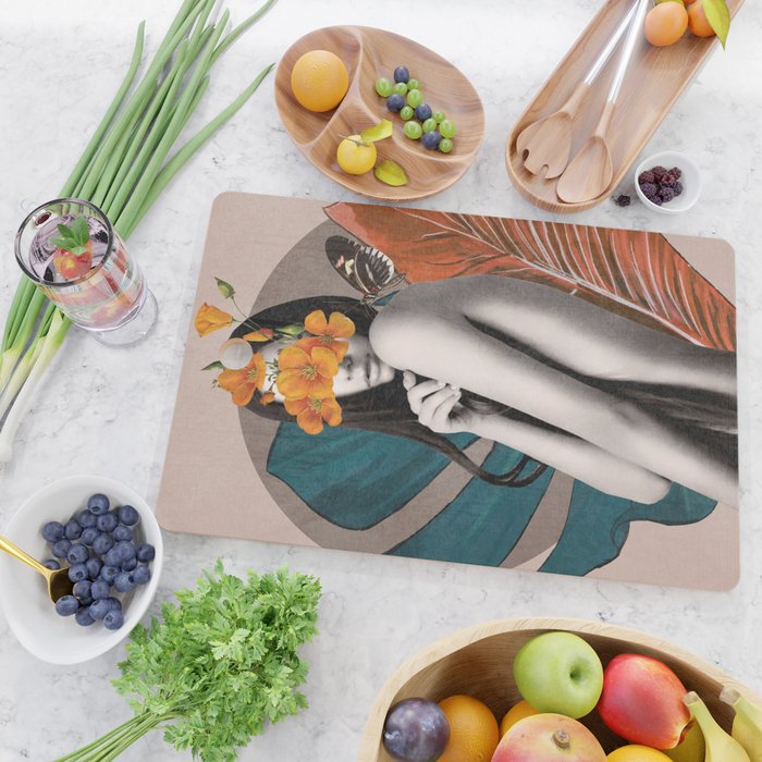 Tropical Girl 5 Cutting Board Gallery Image 2