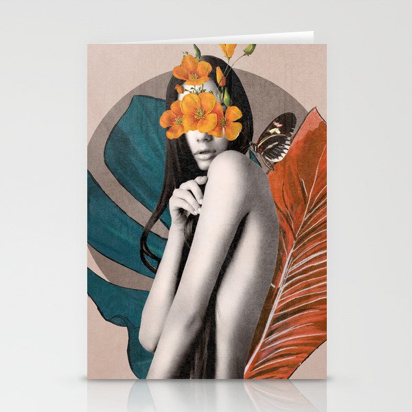 Tropical Girl 5 Stationery Card Gallery Image 2