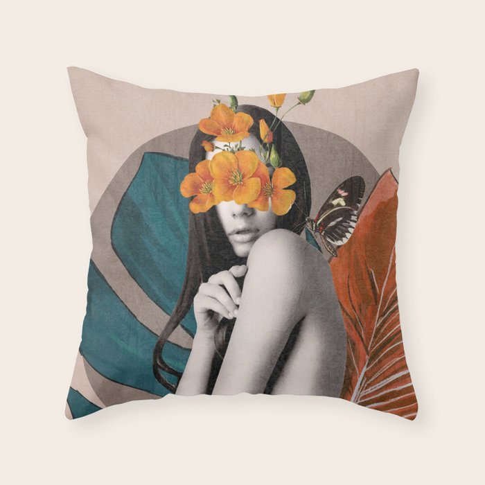 Tropical Girl 5 Throw Pillow Gallery Image 6