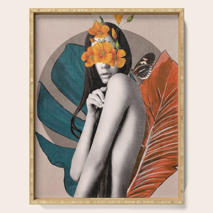 Tropical Girl 5 Serving Tray Gallery Image 1