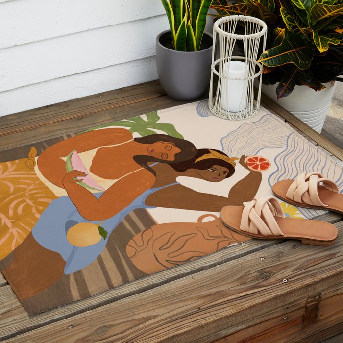 Fruity Friends Outdoor Rug Gallery Image 2