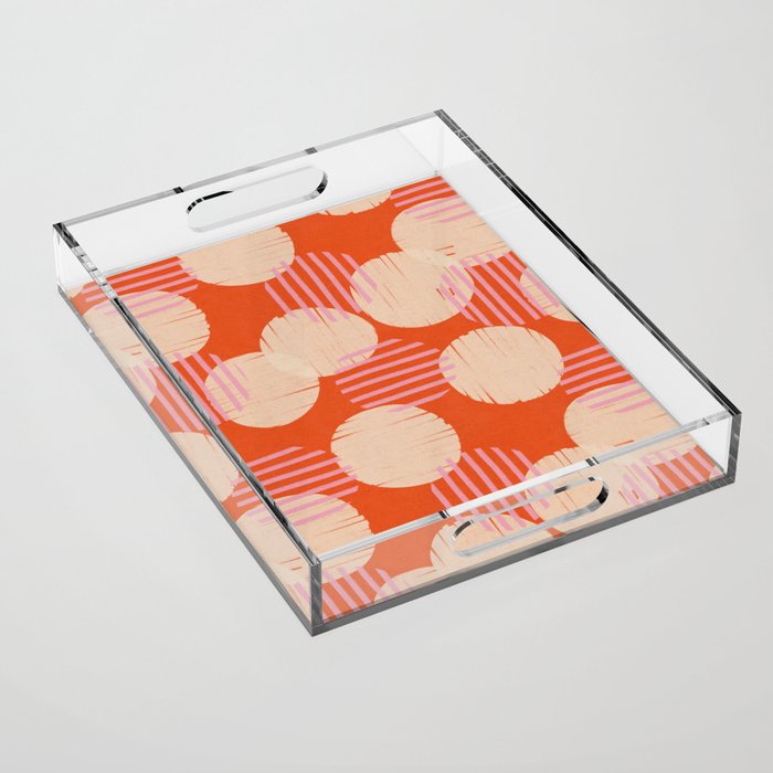 Abstract Summer Pattern #2 Acrylic Tray Gallery Image 1