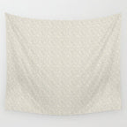 Diagonal Trailing Ditsy Floral - Cream Blue Wall Tapestry Gallery Image 4