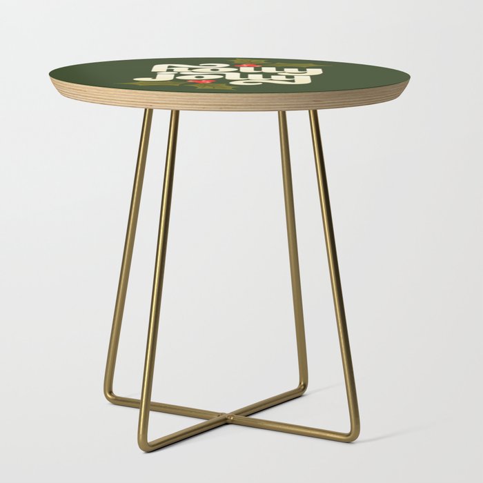 Holly Jolly Lettering Side Table Gallery Image 1