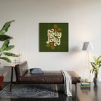 Holly Jolly Lettering Wood Wall Art Gallery Image 2