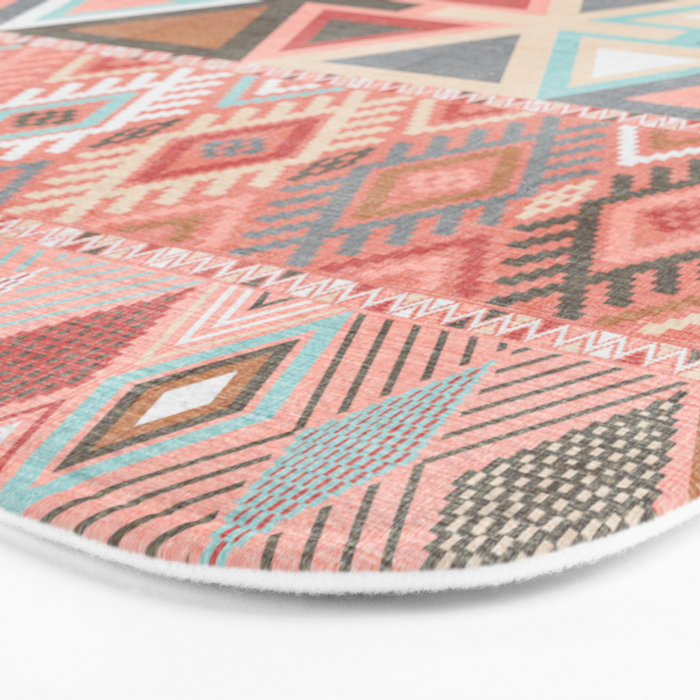 Aztec Artisan in Pink Bath Mat Gallery Image 3