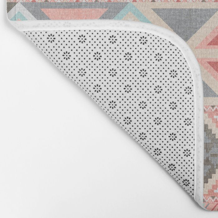 Aztec Artisan in Pink Bath Mat Gallery Image 2