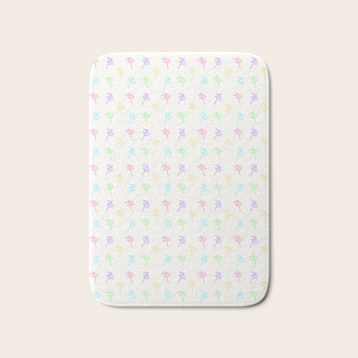 Colorful Joshua Trees Bath Mat Gallery Image 1