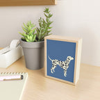 Dalmatian On Blue Mini Art Print Gallery Image 2