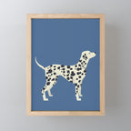 Dalmatian On Blue Mini Art Print Gallery Image 1