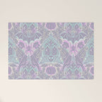 Gothic Halloween Damask - pastel glow Welcome Mat Gallery Image 1