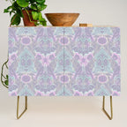 Gothic Halloween Damask - pastel glow Credenza Gallery Image 1