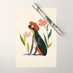 Parisian Frog Wrapping Paper Gallery Image 1