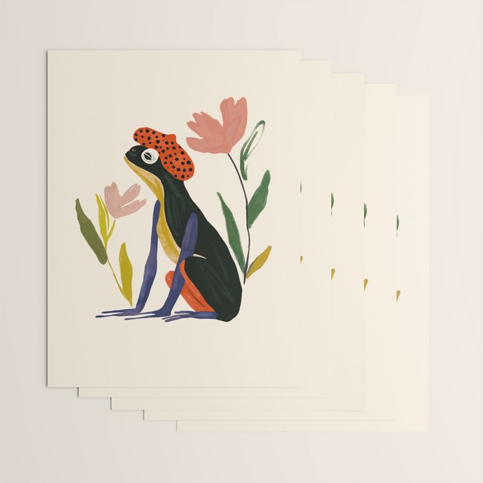 Parisian Frog Wrapping Paper Gallery Image 3