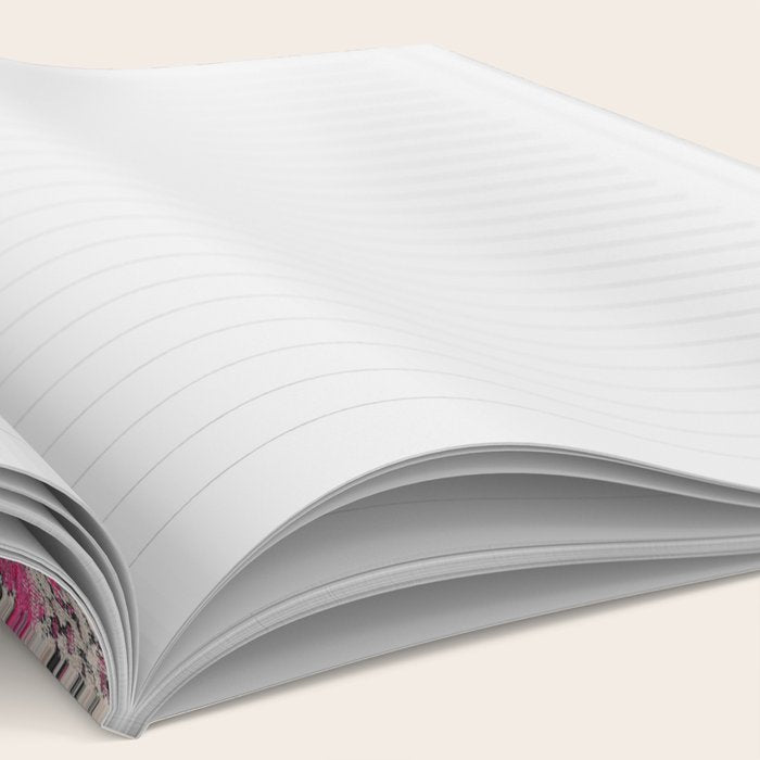 N258 - Vintage Glam Farmhouse Boho Traditional Floral Moroccan Style Notebook Gallery Image 2