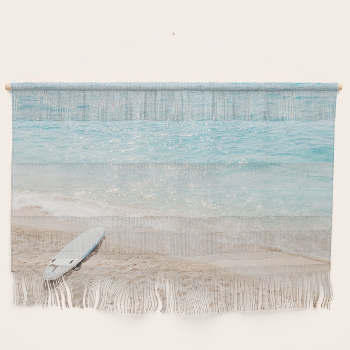 Aerial Surfers Beach Print, Surf Beach Photography, Surfboard Minimal Aerial Photography, Blue Ocean Print, Beach Print, Minimalism Beach Print, Beach Art, Home Decor Wall Hanging Gallery Image 1