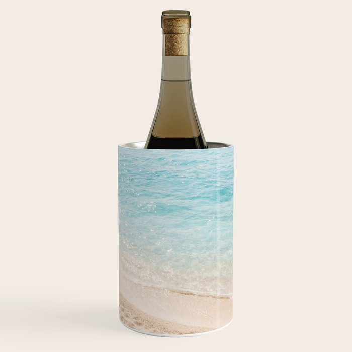 Aerial Surfers Beach Print, Surf Beach Photography, Surfboard Minimal Aerial Photography, Blue Ocean Print, Beach Print, Minimalism Beach Print, Beach Art, Home Decor Wine Chiller Gallery Image 3