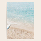 Aerial Surfers Beach Print, Surf Beach Photography, Surfboard Minimal Aerial Photography, Blue Ocean Print, Beach Print, Minimalism Beach Print, Beach Art, Home Decor Poster Gallery Image 4
