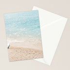 Aerial Surfers Beach Print, Surf Beach Photography, Surfboard Minimal Aerial Photography, Blue Ocean Print, Beach Print, Minimalism Beach Print, Beach Art, Home Decor Stationery Card Gallery Image 2