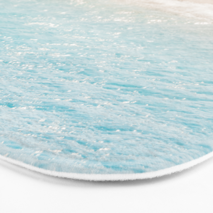 Aerial Surfers Beach Print, Surf Beach Photography, Surfboard Minimal Aerial Photography, Blue Ocean Print, Beach Print, Minimalism Beach Print, Beach Art, Home Decor Bath Mat Gallery Image 3