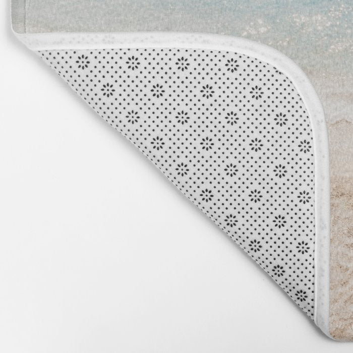 Aerial Surfers Beach Print, Surf Beach Photography, Surfboard Minimal Aerial Photography, Blue Ocean Print, Beach Print, Minimalism Beach Print, Beach Art, Home Decor Bath Mat Gallery Image 2