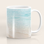 Aerial Surfers Beach Print, Surf Beach Photography, Surfboard Minimal Aerial Photography, Blue Ocean Print, Beach Print, Minimalism Beach Print, Beach Art, Home Decor Coffee Mug Gallery Image 1