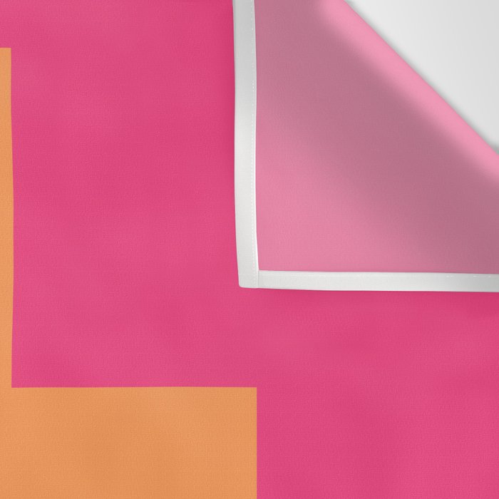 Swiss Cross Symbol in Pink and Orange Wall Tapestry Gallery Image 3