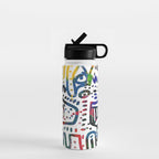 Graffiti Art Spray Painting White Street Comics Water Bottle Gallery Image 1