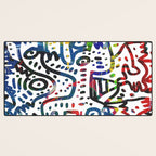 Graffiti Art Spray Painting White Street Comics Desk Mat Gallery Image 3
