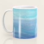 Sea Waves, Abstract Watercolor Painting Coffee Mug Gallery Image 3