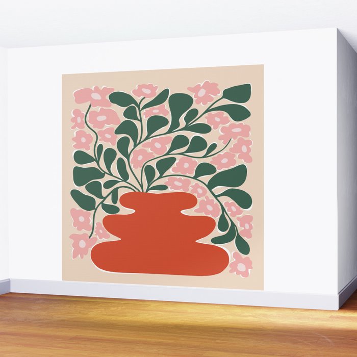 Magic flower pot 1 Wall Mural Gallery Image 2