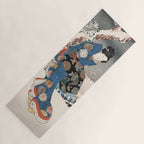 Japanese Vintage Kunisada Hiroshige Snowy Landscape Yoga Mat Gallery Image 1
