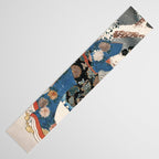 Japanese Vintage Kunisada Hiroshige Snowy Landscape Table Runner Gallery Image 3