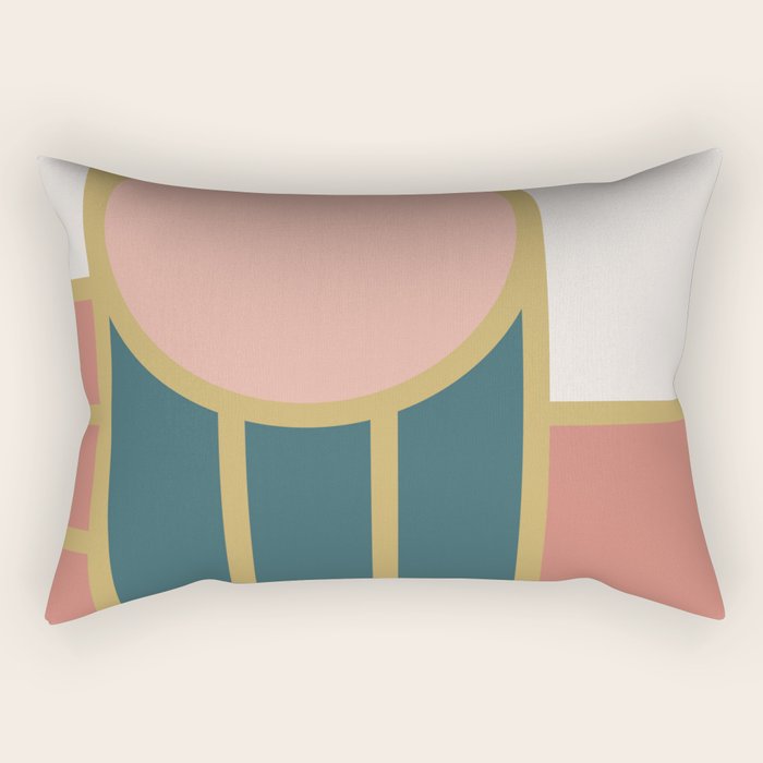 Maximalist Geometric 04 Rectangular Pillow Gallery Image 1