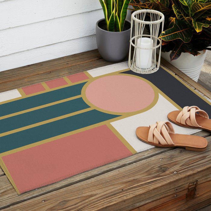 Maximalist Geometric 04 Outdoor Rug Gallery Image 2