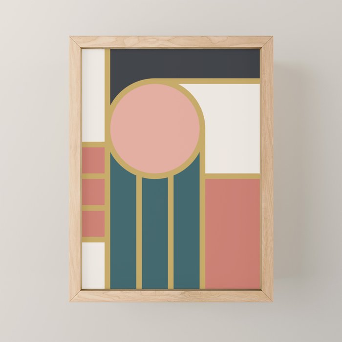 Maximalist Geometric 04 Mini Art Print Gallery Image 1